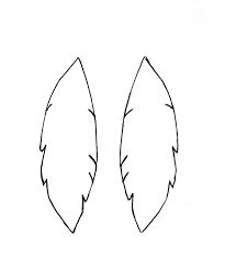 Cut Out Paper Feather Template Novocom Top