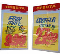 Kit Com 3 Painel Placa Para Cartaz Grande Oferta Uso Externo