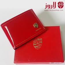 محفظة بورش Porsche رجالي احمر لامع من لاروز اسواق التجارة السعودية French Wallet Wallet Cards