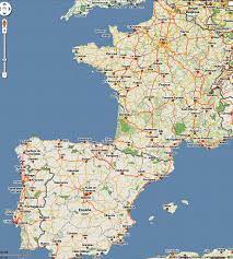 Carte Sud France Nord Espagne Carte De France