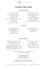 Twisted Beauty Price List Hair Removal Beauty Preisliste