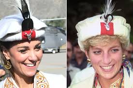 Kate follows in Diana's footsteps with hat in the mountains of Pakistan