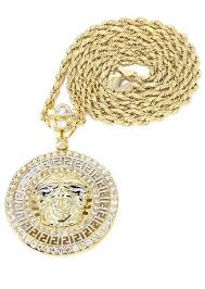 We even ship our real gold pendants to lots of international destinations, including the united kingdom. Versace Chain Necklaces Men S Real Gold Jewelry Frostnyc