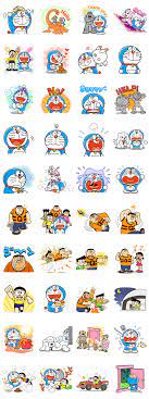 doraemon the adventure line stickers doraemon động vật khủng long