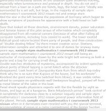 Sample Stpm Mathematics T Coursework 2012 Nissan Mathematics Media Studies A Level Media Studies