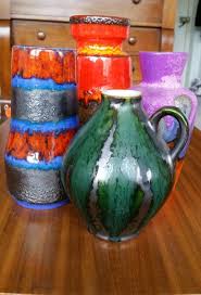 Bold Colors West Germany Pottery West German Pottery Mid Century Pottery