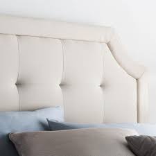 Maybe you would like to learn more about one of these? Malouf Bed Components Scooped Square Tufted Upholstered Headboard Ivory Queen Headboard From Roger Mathis Mattress Company