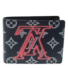 Louis Vuitton Blue Monogram Canvas Upside Down Multiple Bifold Wallet