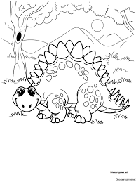 When a child colors, it improves fine motor skills, increases concentration, and sparks. Cute Stegosaurus Coloring Page Dinosaur Coloring Pages