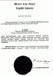 Surat kuasa is another standard letter used in indonesian correspondence. Contoh Surat Kuasa Bahasa Indonesia Contoh Surat Kuasa Bahasa Inggris 566 Contoh Letter Of Intent Letter Of Intent To Establish A Memorandum Of Understanding On A Sister Province