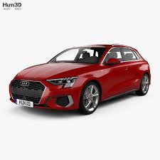 3d Model Of Audi A3 S Line Sportback 2020 In 2020 Audi A3 Audi 3d Model