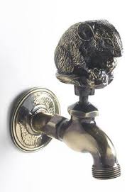 Outdoor Garden Ornamental Water Tap Antique Mouse Design Preview Indoor Water Features Garden Art Crafts Garden Deco