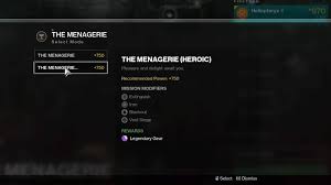 To unlock the pet menagerie you have to do the quest pets versus pests which requires you to defeat 3 level 25 pests at your garrison. Destiny 2 Comprehensive Menagerie Guide