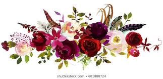 Burgundy Flower Images Stock Photos Vectors Shutterstock Flower Invitation Flower Bouquet Png Flower Wedding Invitation