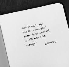 Telling You Was Never Enough Saying It And Typing It Still Is Never Enough How On