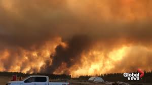 A very large wildfire in northern alberta almost doubled in size sunday due to low humidity the fire is being fought with heavy equipment and 53 firefighters, along with air support from helicopters and air tankers. Wildfire Burns Out Of Control Near High Level Alta Watch News Videos Online