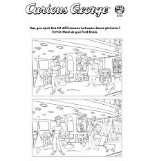 Curious George Printables Thanksgiving Worksheets Curious George Pbs Kids