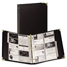 4.8 out of 5 stars 5,413. Samsill Sam81080 Classic Vinyl Business Card Binder 200 Card Cap 2 X 3 1 2 Cards Ebony