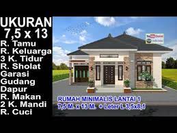 Sebaiknya kita tentukan dahulu dimana pintu masuk utamanya, kemudian baru kita desain ruang demi ruang pada rumah berbentuk letter l kita ini. Modern House 7 5 X 13 3 K Tidur Desain Rumah Minimalis Lantai 1 Leter L Youtube Rumah Rumah Minimalis Home Fashion