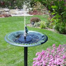 Fountain accessories and parts for fountains. Upgraded Solar Powered Bird Bath Fountain Pump Hiluckey 1 4w Solar Panel Kit Free Standing Water Pump Outdoor Watering Submersible Pump For Pond Garden Dec Solar Fountain Water Fountain Pumps Outdoor Watering