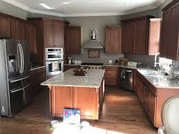 Bedrooms and bathrooms are natural areas we go to relax and recharge, so it only makes sense to use a calming color on the walls! Icicle Iron Ore Kitchen 2 Cabinet Girls