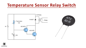 Next ,using the circuit diagram, we start soldering them. Temperature Sensor Relay Switch Circuit