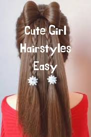 Cute Girl Hairstyles Easy In 2020 Girls Hairstyles Easy Kids Hairstyles Hair Styles