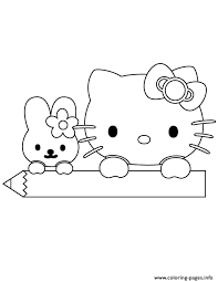 Print out and color this hello kitty little angel coloring page and decorate your room with your lovely coloring. Hello Kitty On Giant Pencil Coloring Pages Printable