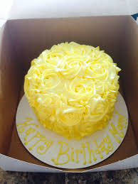 Yellow Rosette Cake Birthday Cake Roses Rosettes Rosette Cake Cake Yellow Cake