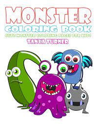 When the online coloring page has loaded, select a color and start clicking on the picture to color it in. Monster Coloring Book Cute Monster Coloring Pages For Kids Turner Tanya Amazon De Bucher