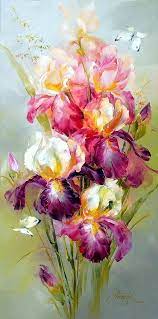 Flowers Drawing Iris 42 Ideas Vintage Flower Tattoo Flower Art Iris Painting