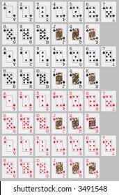 First thing is first, let's create a simple card object. Deck 52 Cards Laid Out On Stock Illustration 3491548