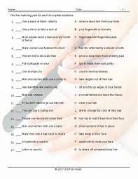 There are many different ways to practice good personal hygiene primary worksheets: Health And Personal Hygiene Match Up Worksheet Tpt