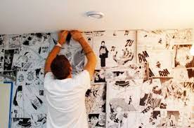 How To Make Your Own Anime Mural Wall Wise Craft Handmade Otaku Room Anime Bedroom Ideas Anime Decor