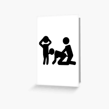 Funny Sexual Pics With Sayings Threesome Shadow Greeting Card for Sale by  skeierleber4327 | Redbubble
