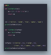 How To Convert Python List To Dictionary Example