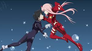 Shooting star wallpapers 77 background pictures. Darling In The Franxx Zero Two Hiro With Blue Background 4k 8k Hd Anime Wallpapers Hd Wallpapers Id 42382