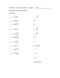 Documents similar to trig identities worksheet with answers 2. Evaluating Trig Equations And Solving Trig Identities Worksheet For 9th Higher Ed Lesson Planet