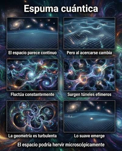CÓMO ES EL ESPACIO A ESCALA DE PLANCK? La escala natural de gravedad  cuántica está dada por la longitud de Planck: A esta escala, las  fluctuaciones cuánticas de la métrica pueden ser