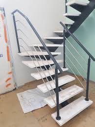 Escalier Debillarde Avec Garde Corps Inox Et Acier Peint Home Decor Decor Shelves