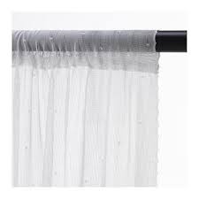 Hildrun White Dotted Sheer Curtains 1 Pair 145x250 Cm Ikea Visillos Cortinas Transparentes Cortinas Estores
