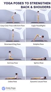 Yogafitness Yoga Poses To Strengthen Back Shoulders In 2020 Strength Yoga Yoga Routine Easy Yoga Workouts
