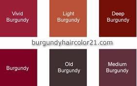 Image Result For Shades Of Burgundy Color Chart Burgundy