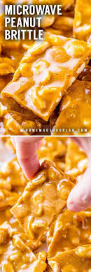 Microwave Peanut Brittle This Easy Peanut Brittle Is A No Fuss Recipe Made Quickly In The Micro Brittle Recipes Microwave Peanut Brittle Peanut Brittle Recipe