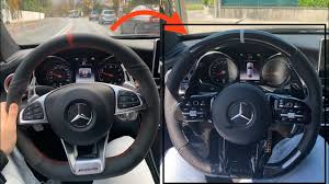 Retrofit New Carbon Amg Steering Wheel Youtube