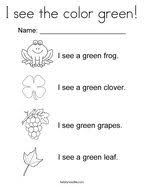 The page contains green and similar colors including their accompanying hex and rgb codes. Green Coloring Pages Twisty Noodle