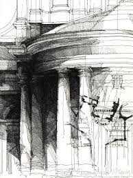 Architectural Drawings Showing A Drawing That Is Both Visual And A Plan Of What Architecture Illustration Architecture Sketch Architecture Drawing