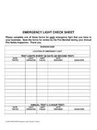 Family handyman common sense dictates that you keep fire extinguishers wherever there's a potential. Emergency Light Check Sheet Pbfd Net Emergency Light Check Sheet Pbfd Net Pdf Pdf4pro