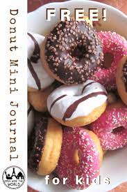 The boston cream donut is the official donut of massachusetts (designated in 2003). Free Donut Mini Journal For Kids Printable Open Wide The World