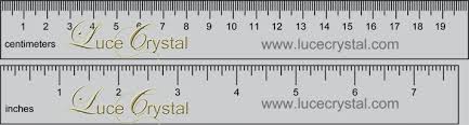 Due to the difference between different monitors, the picture may not reflect the actual color of the item. Luce Crystal Ruler